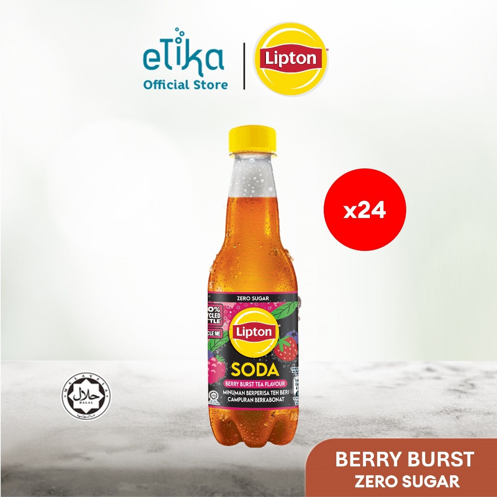 Lipton Soda Berry Burst 400ml x 24 Bottles (cartons) | Shopee Malaysia