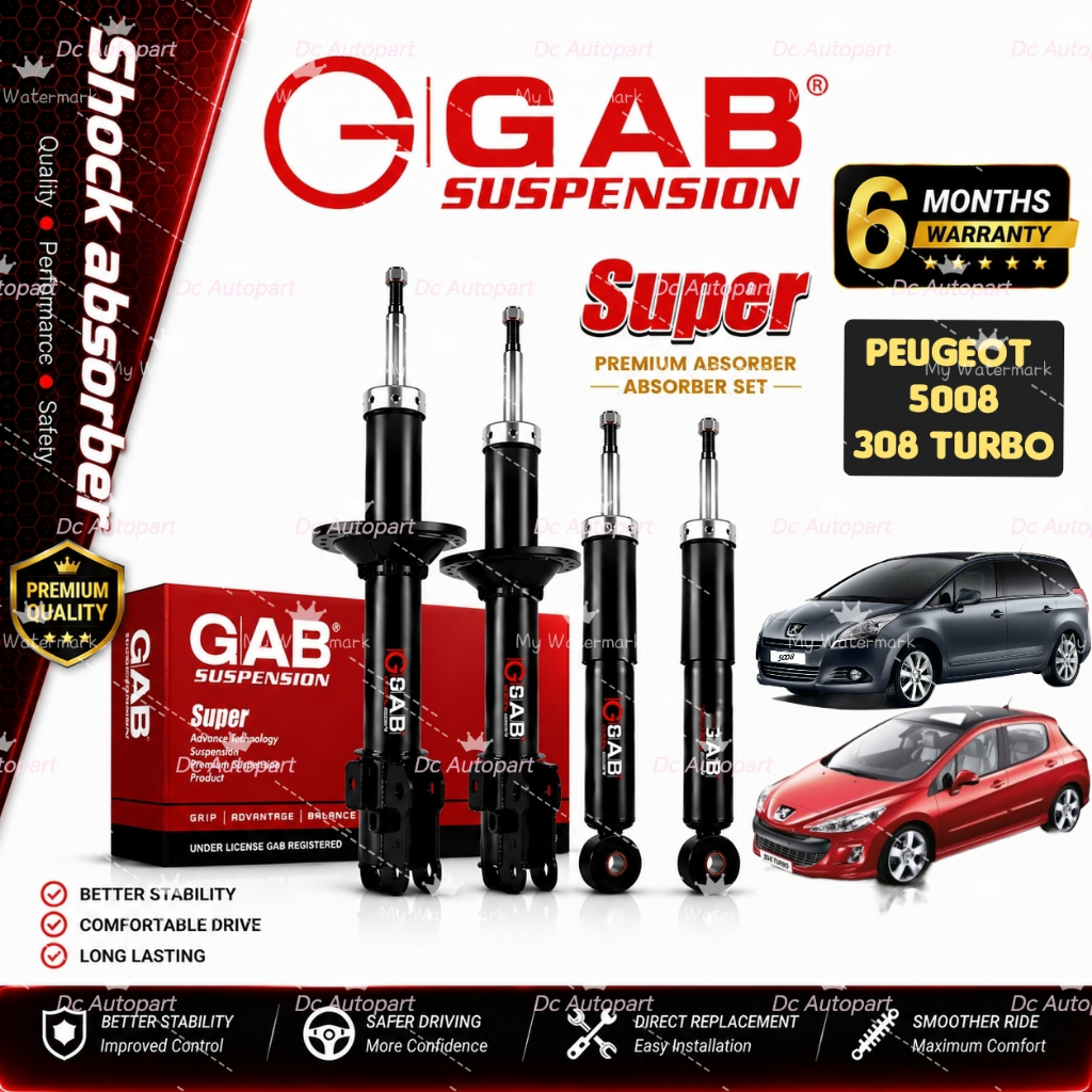 ORIGINAL GAB SUPER PREMIUM PEUGEOT 308 / 408 / 3008 / 5008 ABSORBER ...