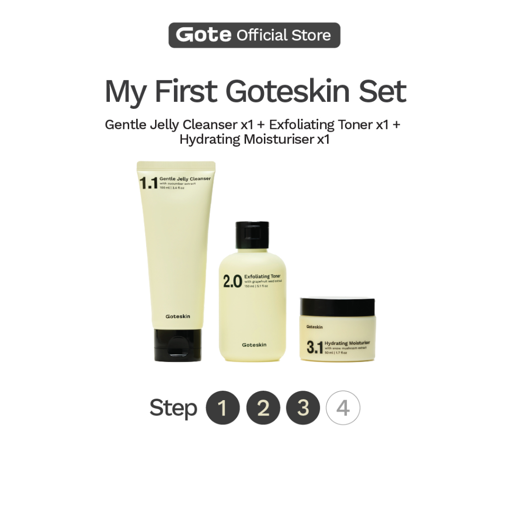 Gote My First Goteskin Set - Cleanser + Toner + Moisturiser | Pencuci ...