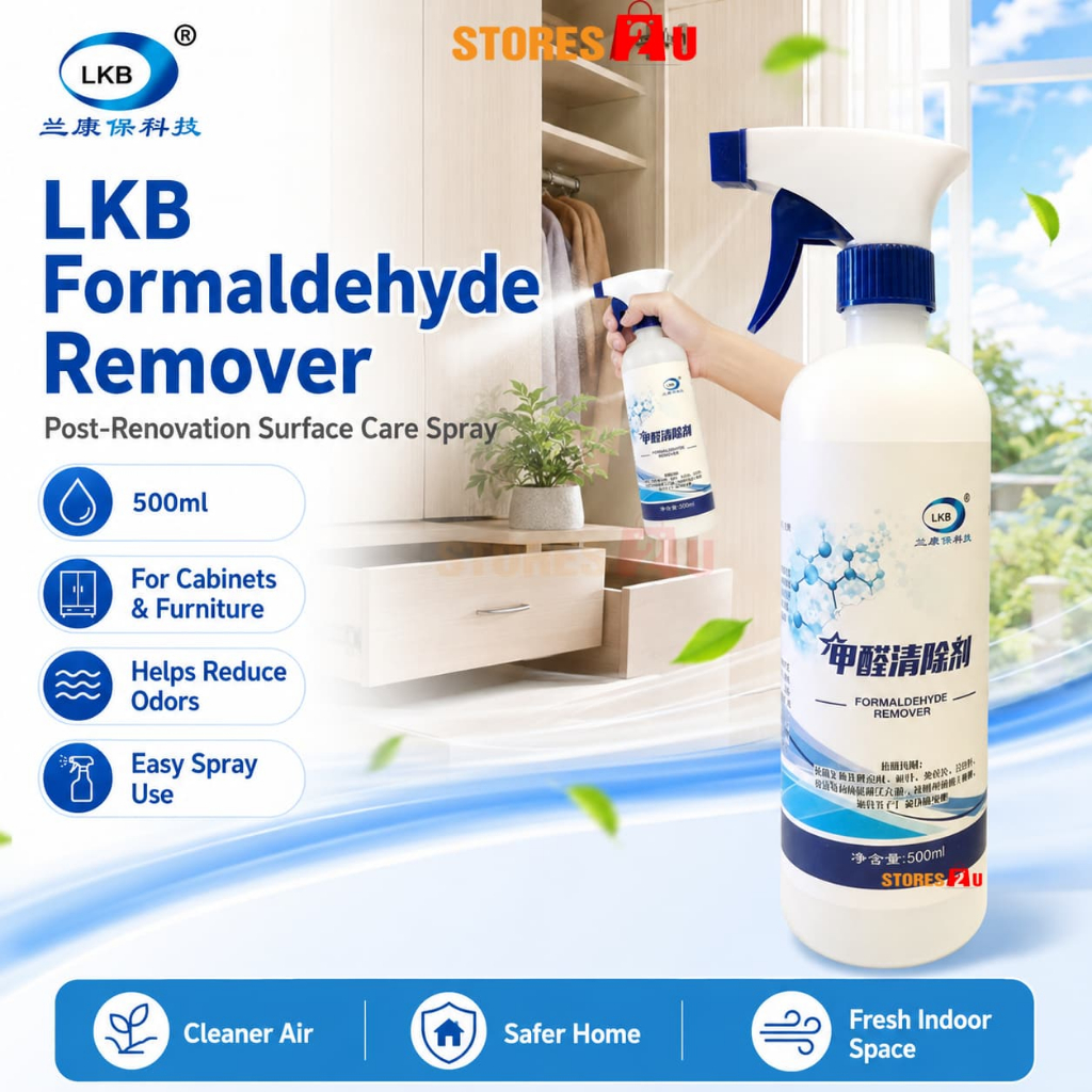 LKB Formaldehyde Remover 500ml Furniture Cabinet Paint Odor Deodorizer ...
