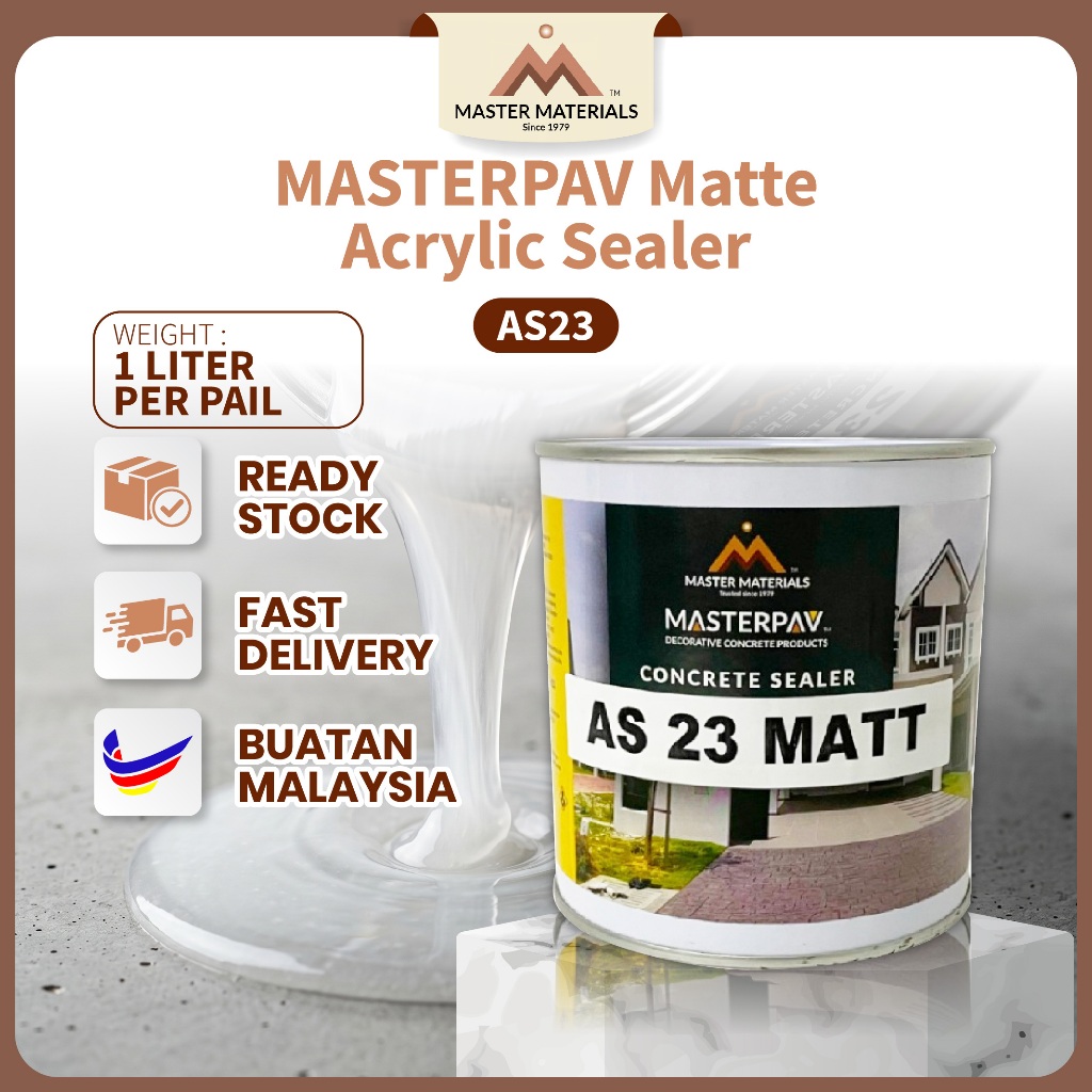 MASTERPAV Matte Acrylic Sealer (1L) AS23 Pengilat Arkilik Pengilat ...