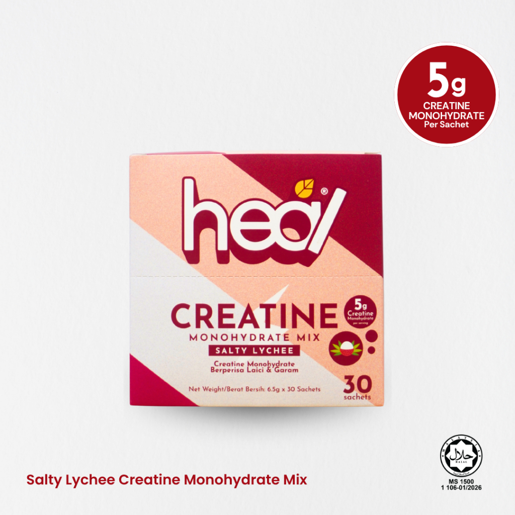 Heal Creatine Monohydrate Box | Salty Lychee Sachet (30 sachets ...