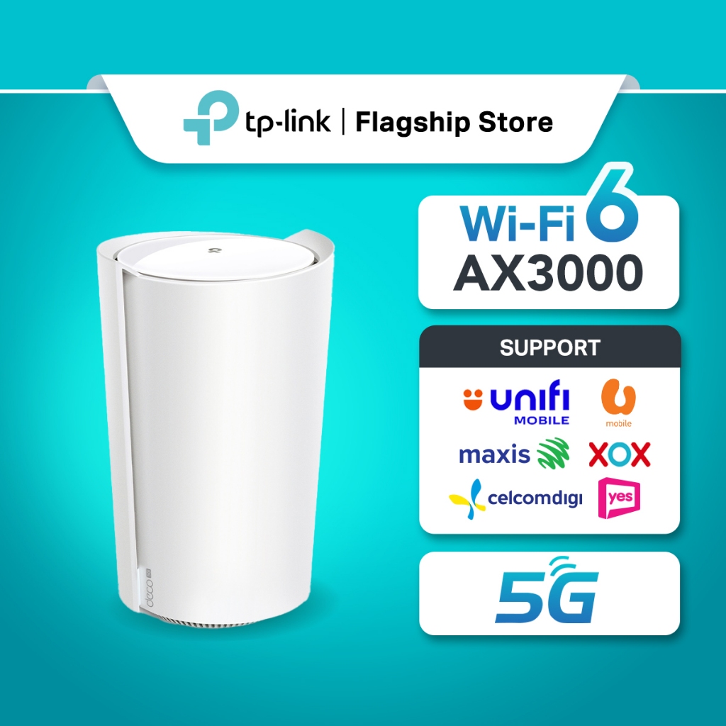 TP-Link Deco X50-5G AX3000 5G Whole Home Mesh Modem WiFi 6 System