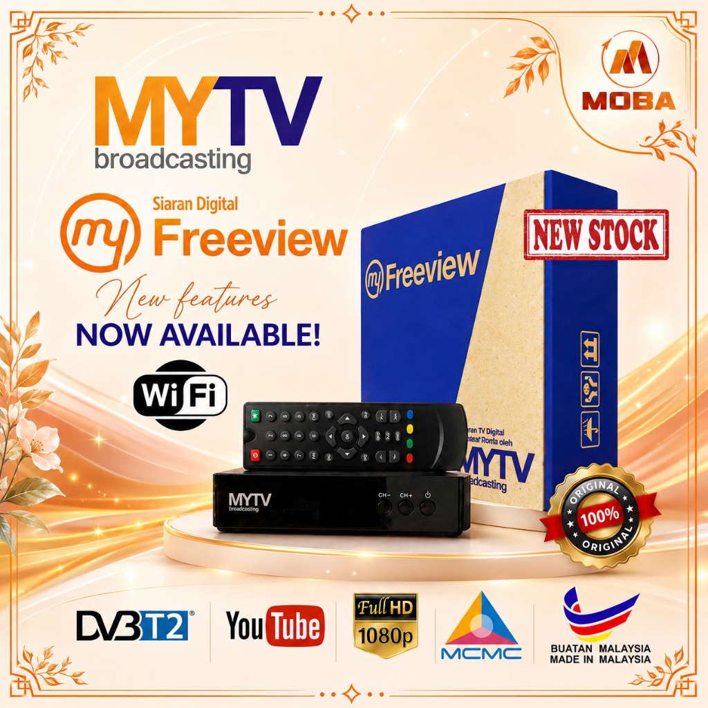 Original MyFreeView MYTV Decoder Box DVBT2 HD DTTV Set Top Box dekoder ...