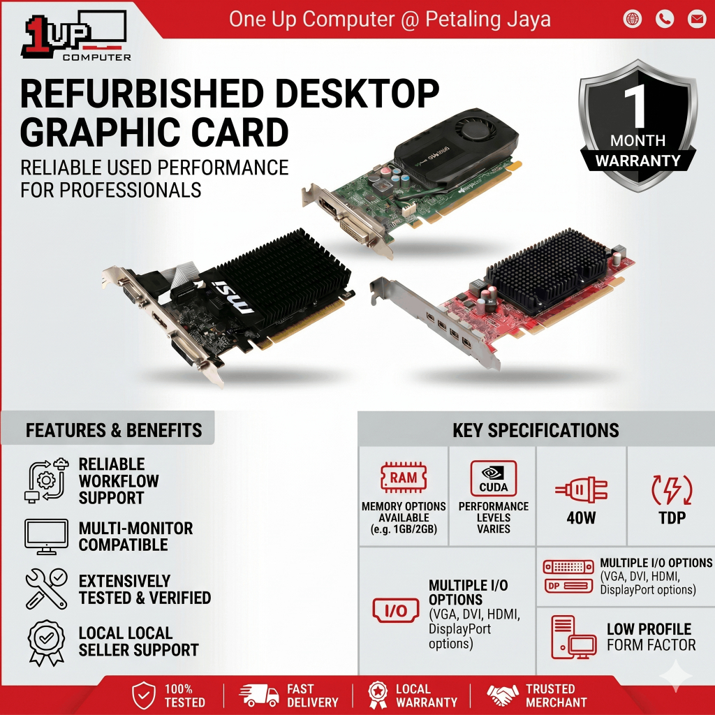 REFURBISHED GRAPHIC CARD SFF/MT DELL OPTIPLEX HP PROESK ELITEDESK CHEAP ...
