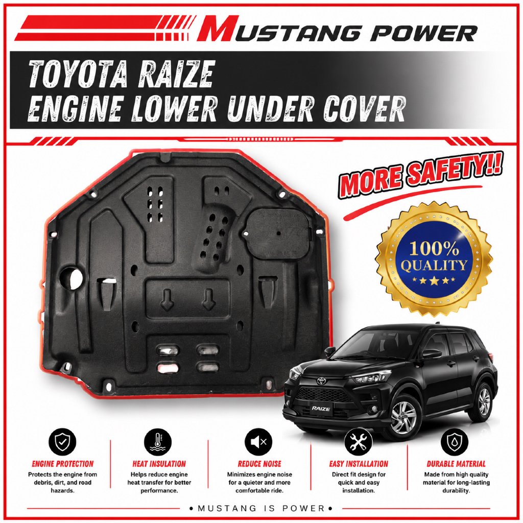 TOYOTA RAIZE ENGINE LOWER UNDER COVER PROTECTION SKID PLATE CAR SAFETY ...