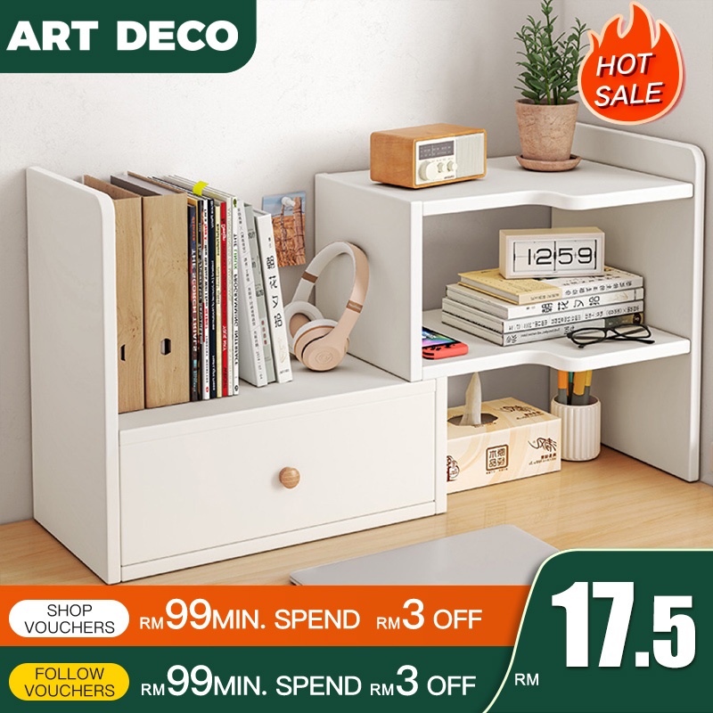 Adjustable Desktop Rack Book Rack Desk Organizer Expandable shelf space ...