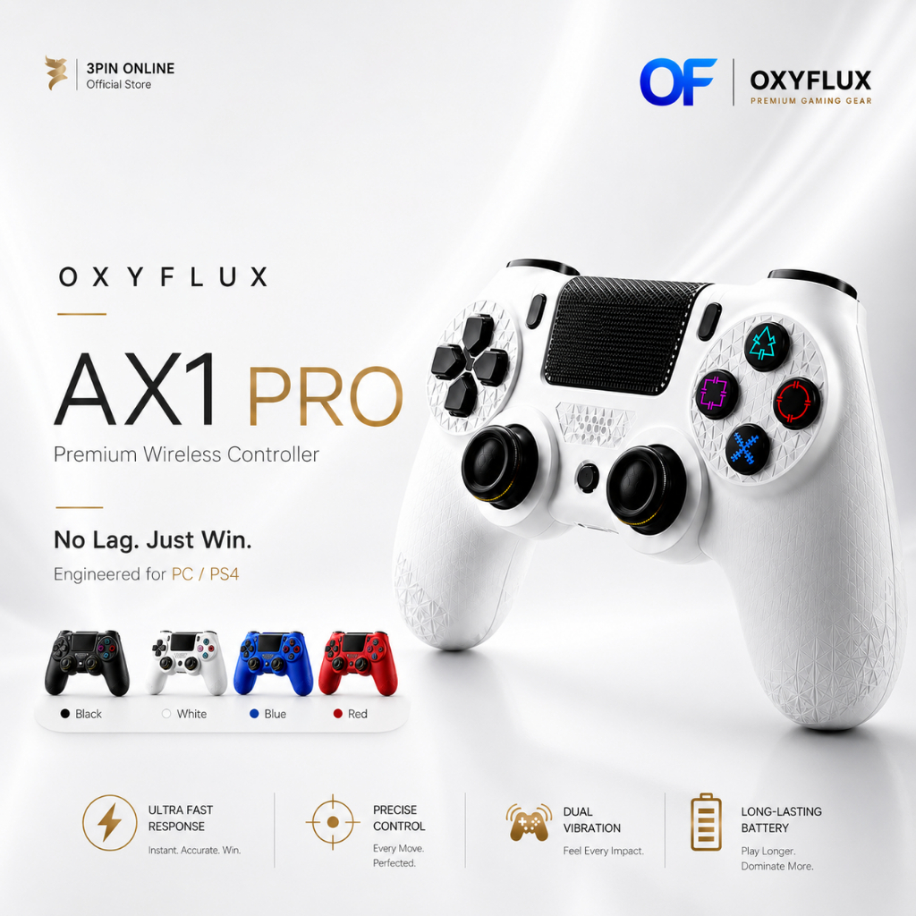 3PIN Pc Wireless Bluetooth Game Controller Joystick For Pc Ps4 ...