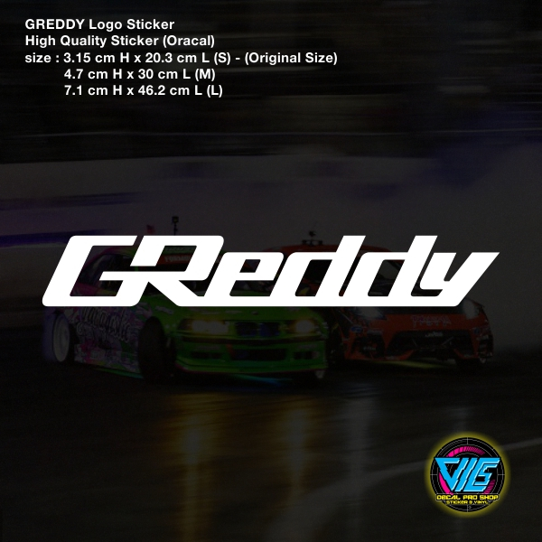 GREDDY Sticker / Decal (High Quality Sticker) | Shopee Malaysia