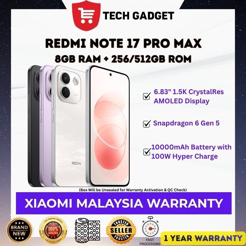 redmi note 17 - Prices and Promotions - Oct 2026 | Shopee Malaysia