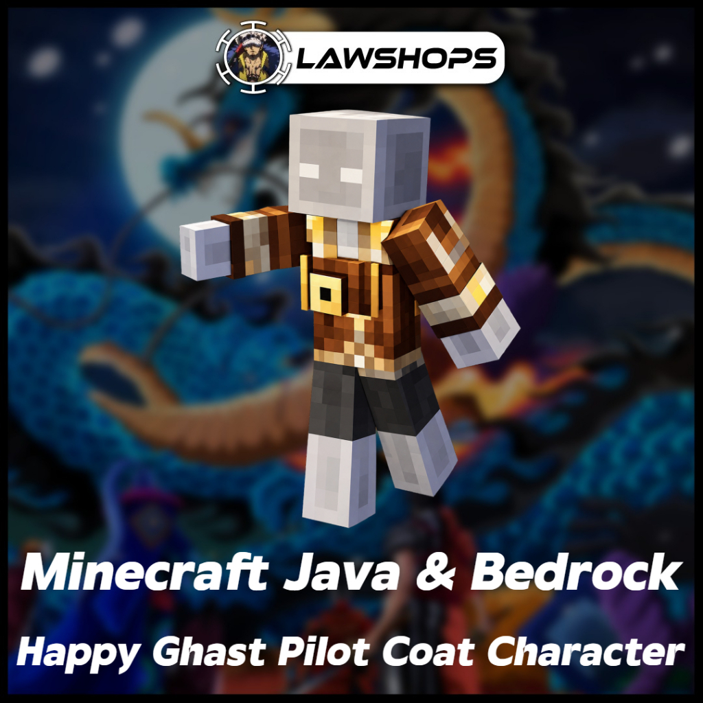 🔥 Minecraft Happy Ghast Pilot Coat Character Code JAVA & BEDROCK ...