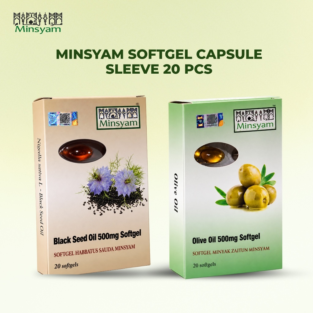 MINSYAM Sleeve 20's Capsules Minyak Zaitun (Olive Oil) Softgel ...
