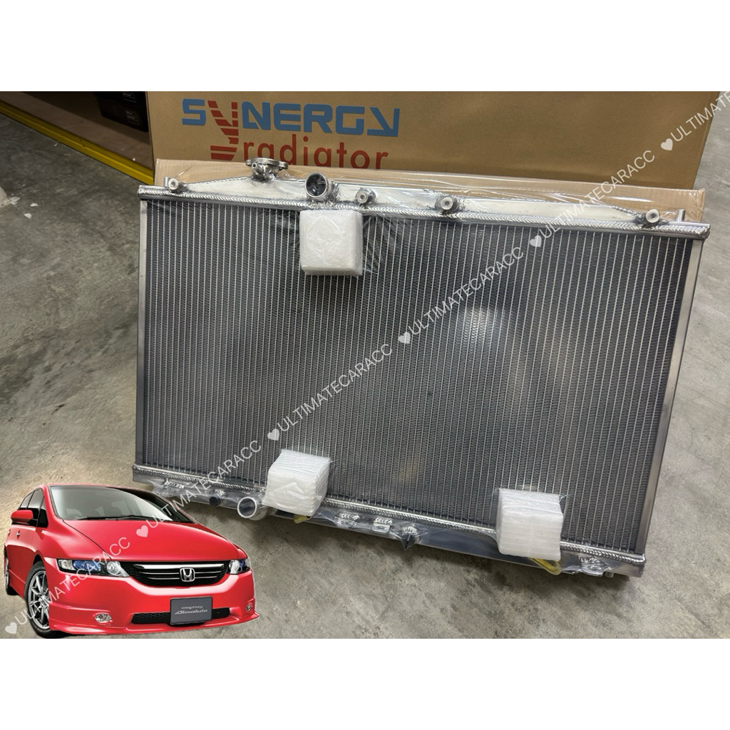 SYNERGY FULL ALUMINIUM RADIATOR HONDA ODYSSEY RB1 RB2 K24 2ROWS DOUBLE ...