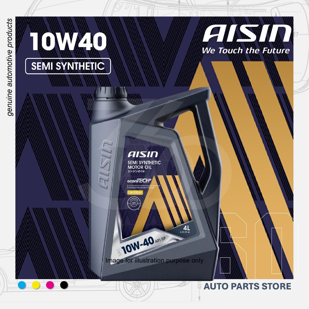 AISIN MINYAK ENJIN SEMI SYNTHETIC 10W40 ENGINE OIL | Shopee Malaysia