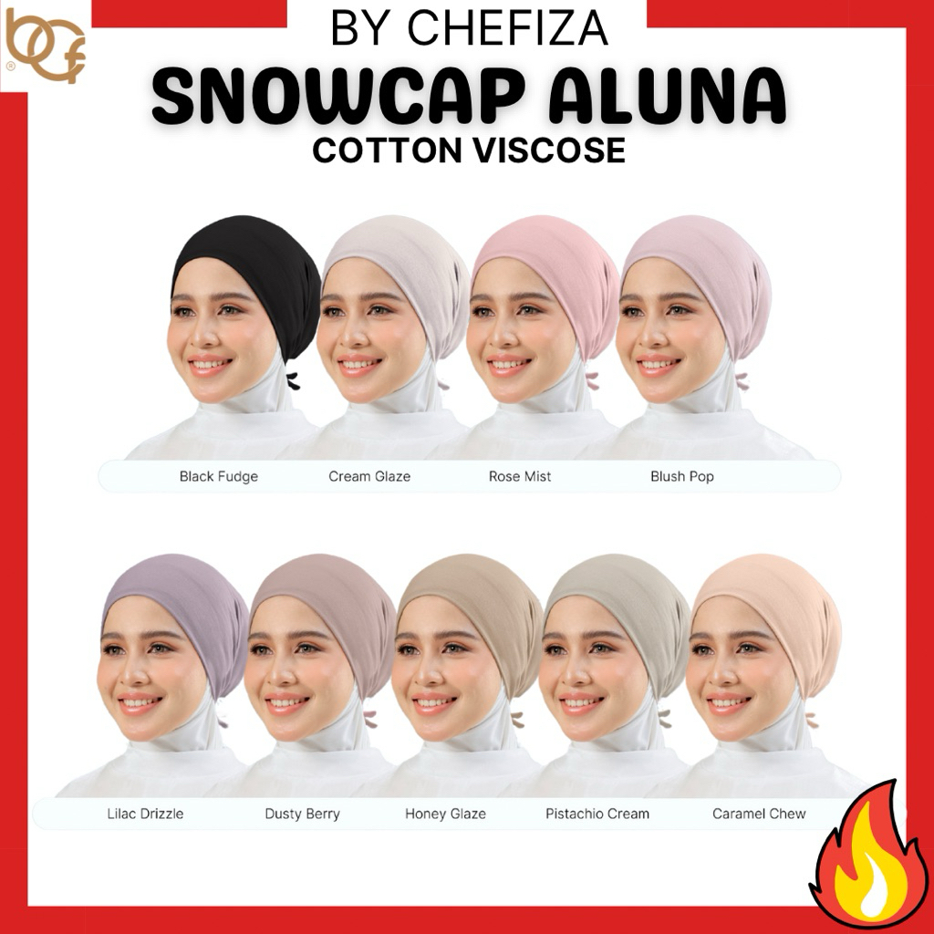 INNER SNOWCAP ALUNA BY CHEFIZA BCF | Shopee Malaysia