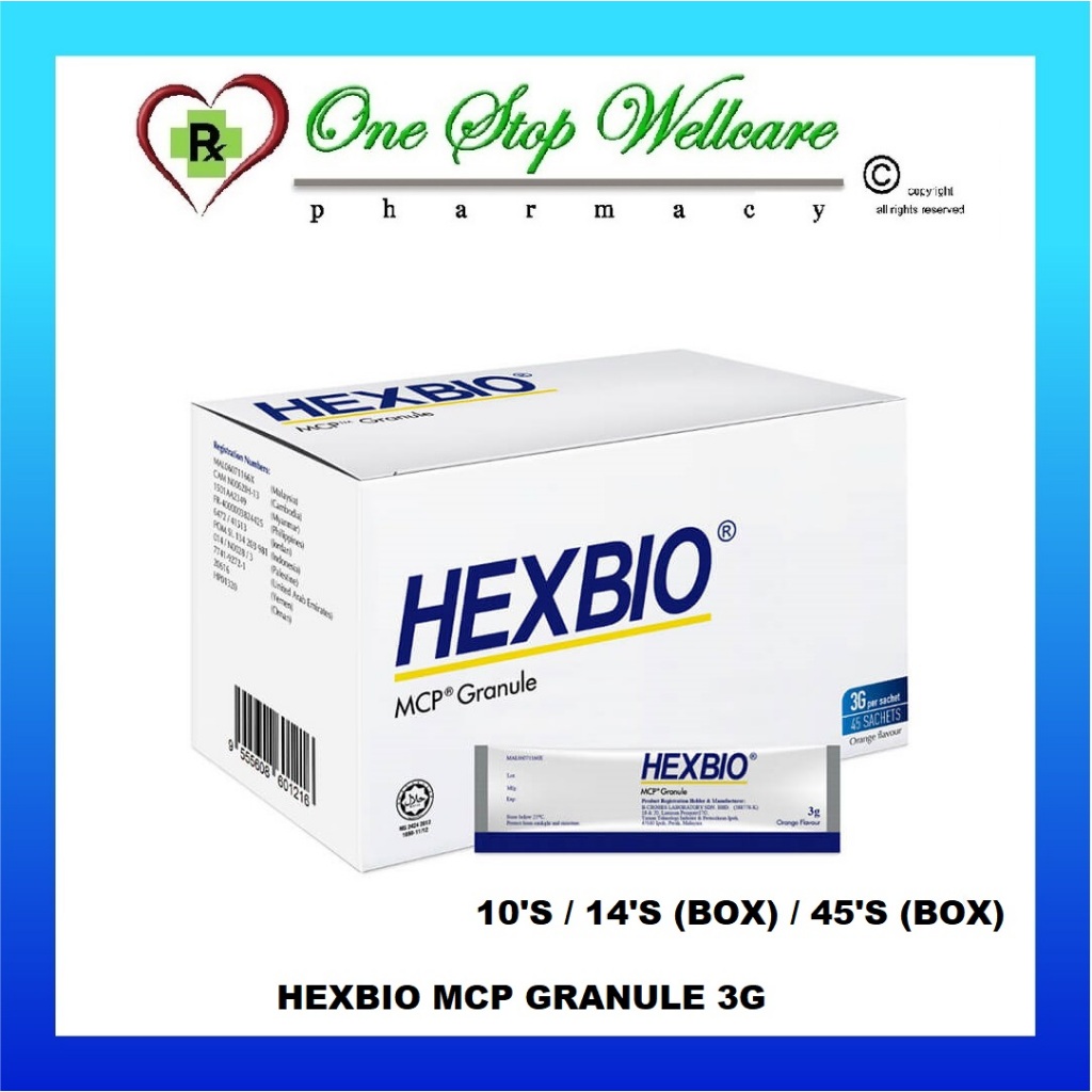 HEXBIO 3G 10 SACHET / 14 SACHET / 45 SACHET (EXP: 08/2026) | Shopee ...