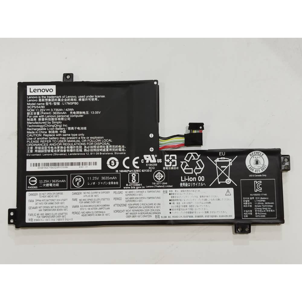 BTI L17M3PB0-BTI 3-cell 11.25V Li-Ion Notebook Battery