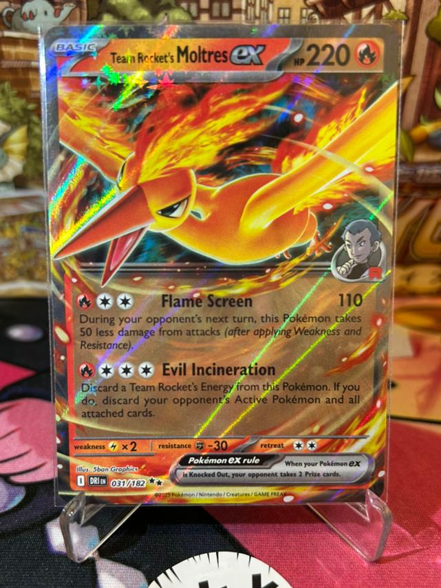 Pokemon TCG - SV Destined Rivals - Team Rocket's Moltres EX - 31/182 ...