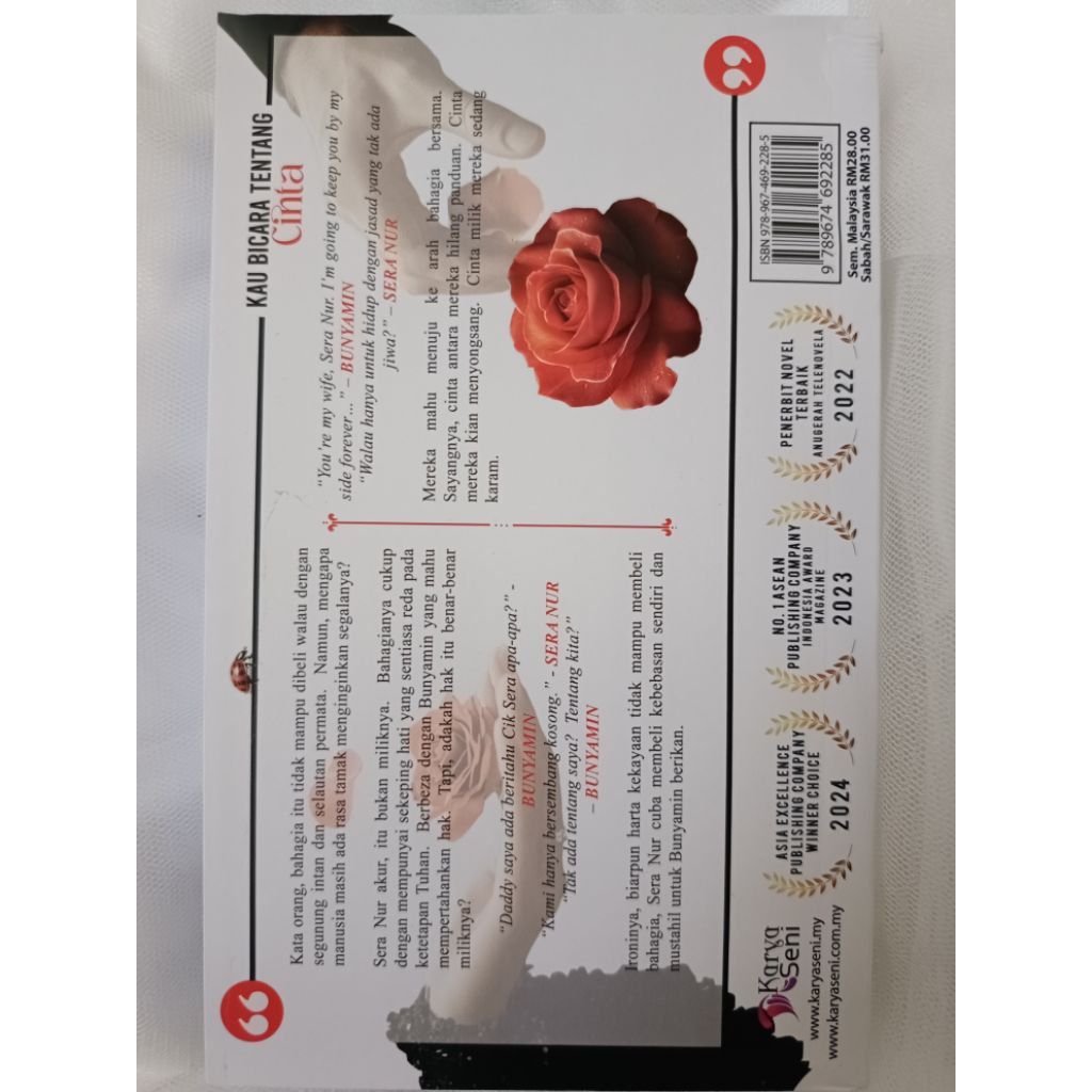 Preloved Novel Leluhur, Sampai Masa Benci Jadi Rindu, Semesta