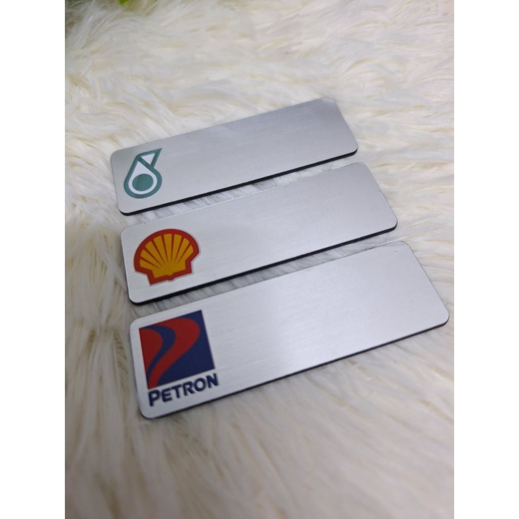NAMETAG UV PRINT/SHELL/PETRONAS/PETRON/BHP | Shopee Malaysia