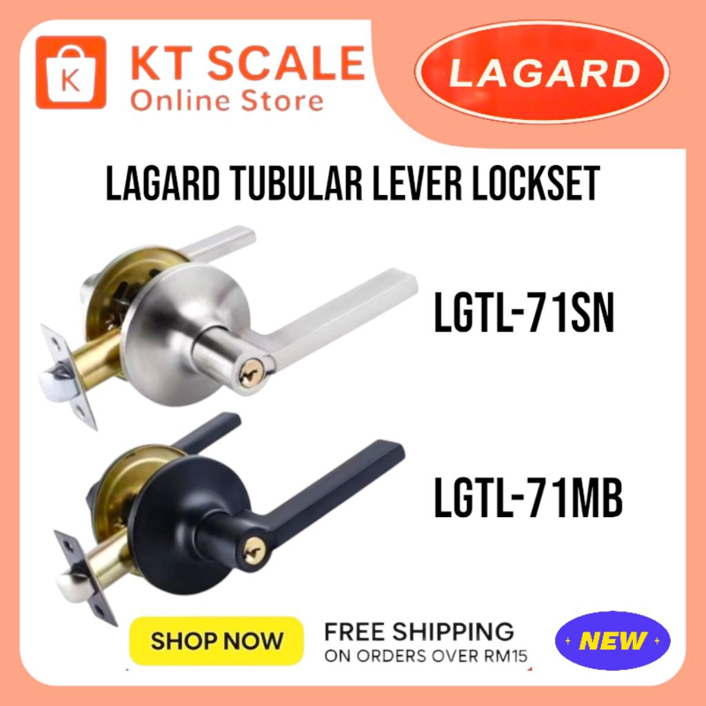 LAGARD TUBULAR LEVER LOCKSET LGTL-71 | Shopee Malaysia