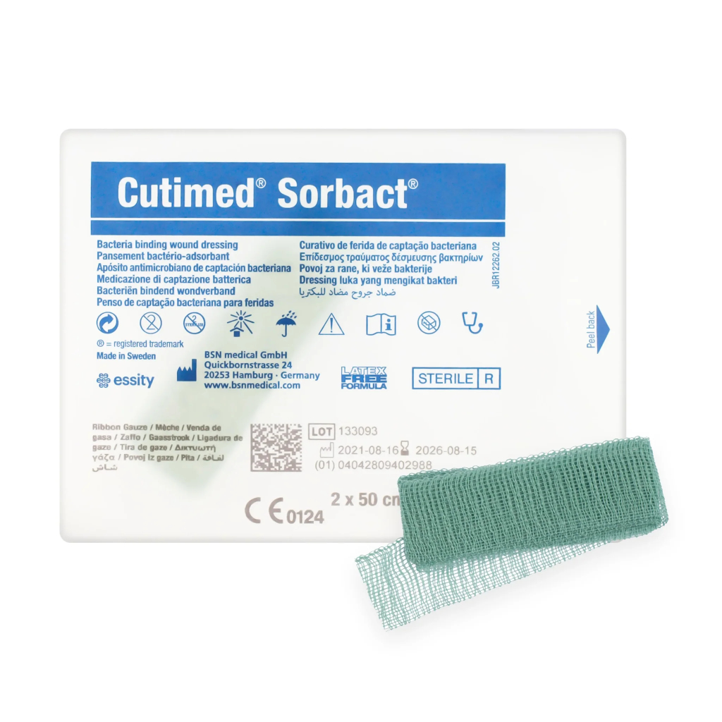 Cutimed Sorbact® Ribbon Gauze Sterile 2cm x 50cm 1 Piece | Shopee Malaysia