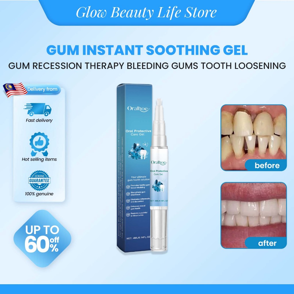 Gum Repair Gum Instant Soothing Gel Gum Recession Therapy Inflammation ...