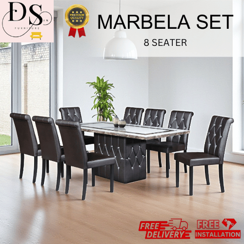 (FREE SHIP) MARBELA Set 8 SEATER /Meja 8 kerusi | Shopee Malaysia