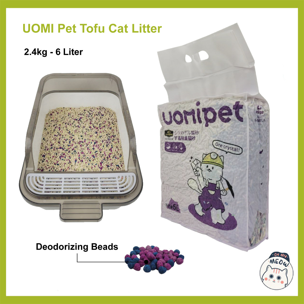 🔥6L/2.4KG🔥 UOMI Tofu Super Clumping Cat Litter / Pasir Kucing | Shopee ...