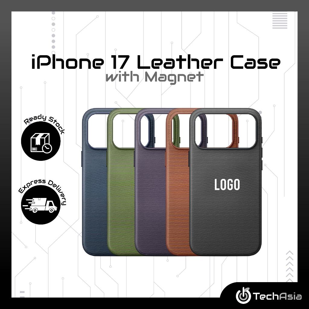 Magnetic iPhone 17 Leather Casing Compatible for 17 17 Pro Max 17 Pro ...