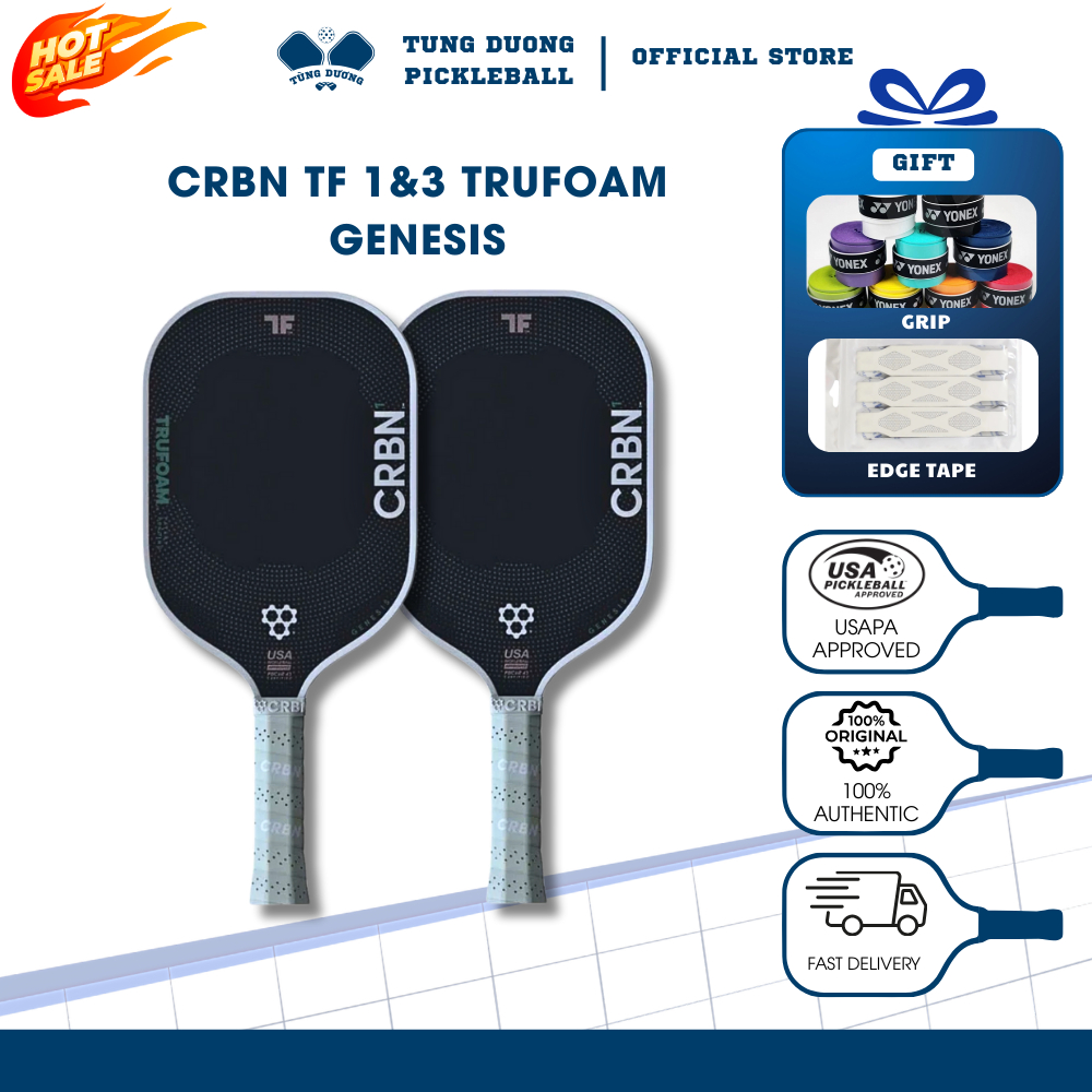 Genuine Pickleball Racket CRBN TF1 TF2 TF3 TruFoam Genesis New ...