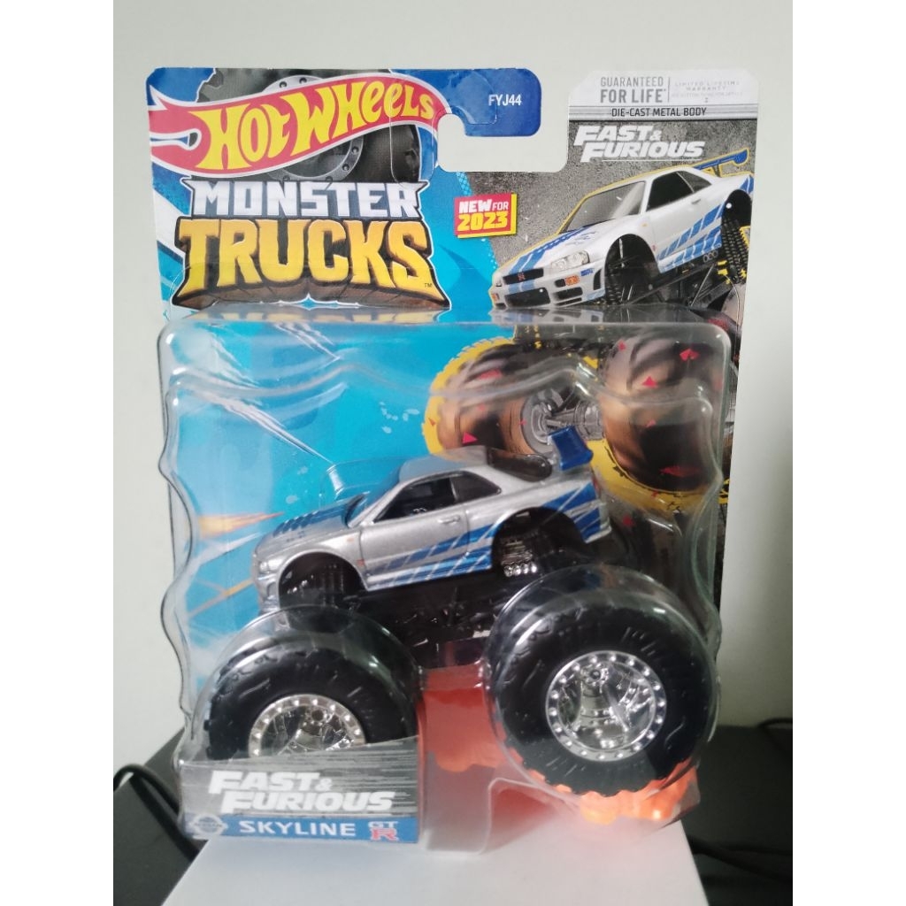 Hot Wheels Monster Truck Nissan Skyline GTR Fast & Furious Error facing