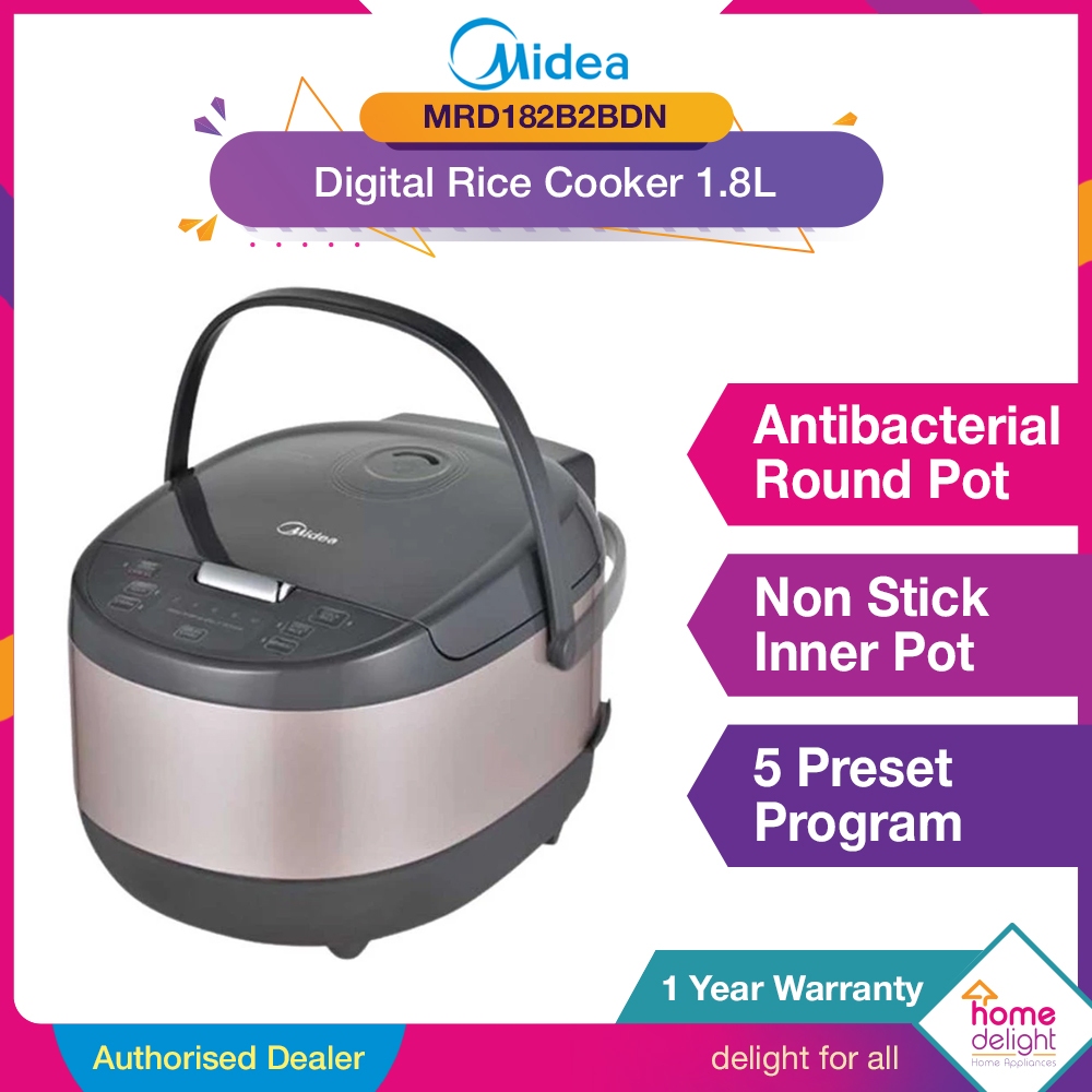 Midea Digital Rice Cooker 1.8L MRD182B2BDN | Shopee Malaysia