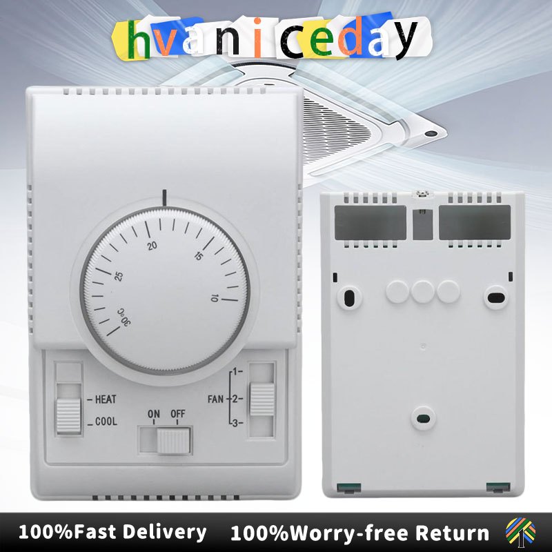 Central Air Conditioning Thermostat Switch 220v Air Conditioner Fan ...
