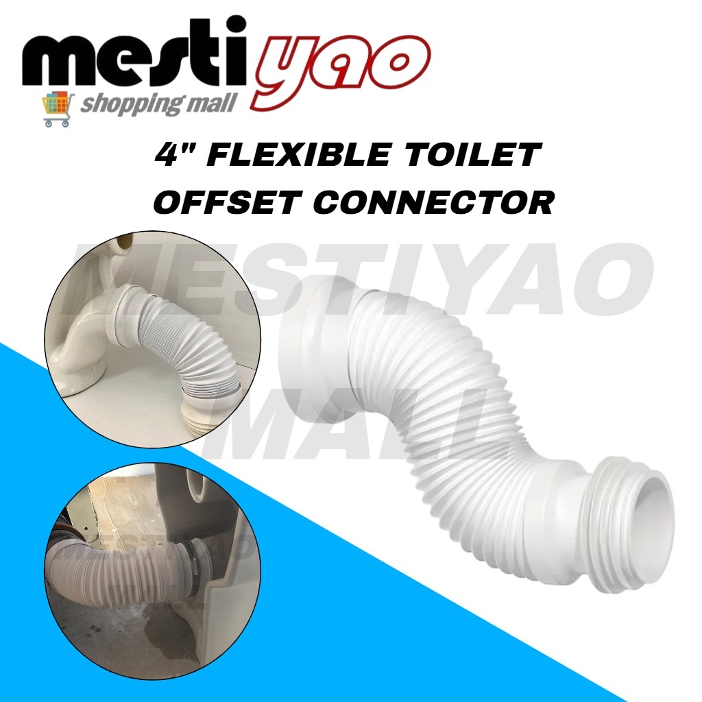4” Flexible Toilet Offset Connector/Toilet Pan Connector/Penyambung ...