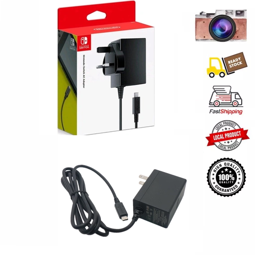 Nintendo Switch AC Adapter Original Charger Support OLED/V2/Lite Type-C ...