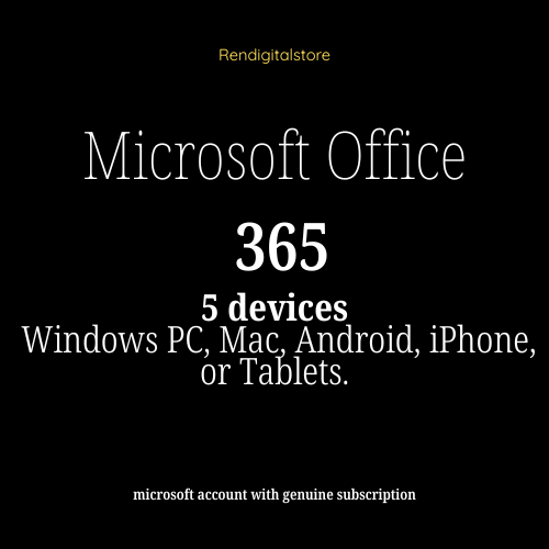 [2025] 𝖬𝖲 𝖮𝖿𝖿𝗂𝖼𝖾 365 A3(Account) 1 Year Subscription + 5 Devices ...
