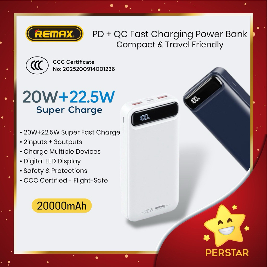 [ CCC Certified ] REMAX RPP-520 10000mAh & RPP-521 20000mAh Super Fast ...