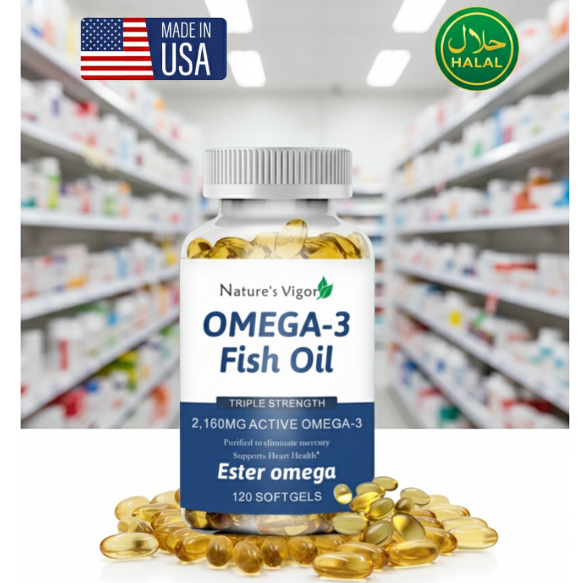 NATURE'S VIGOR Fish Oil Omega 3 (120g) | Shopee Malaysia