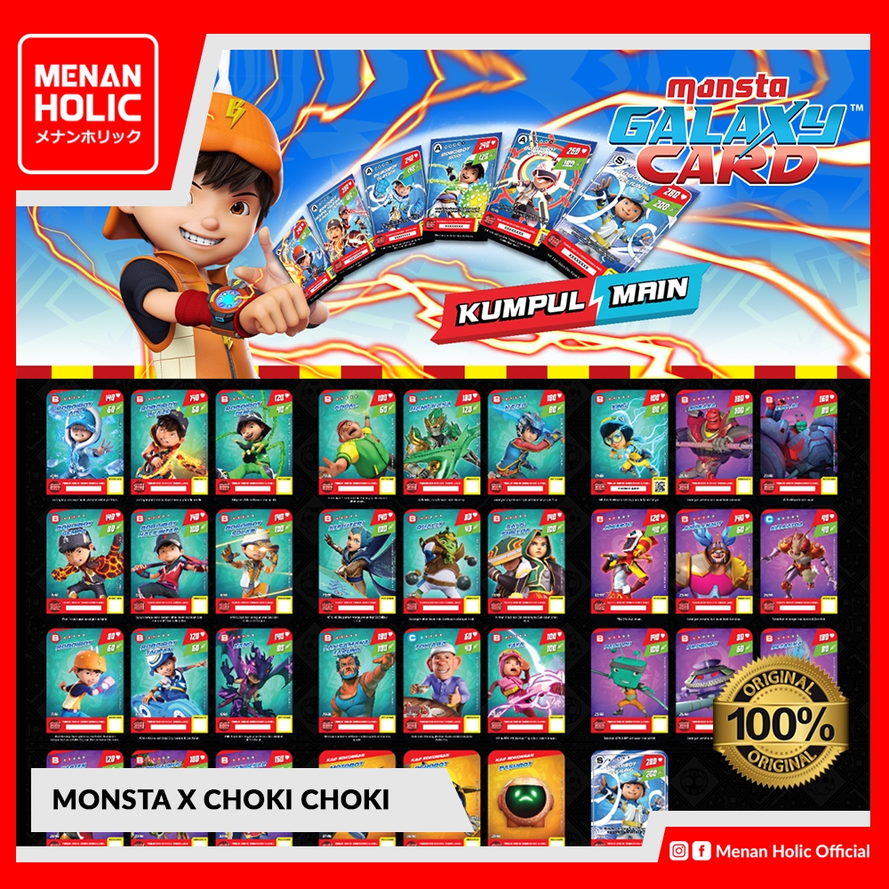 [MONSTA] Monsta Galaxy Card x Choki Choki Boboiboy | Shopee Malaysia