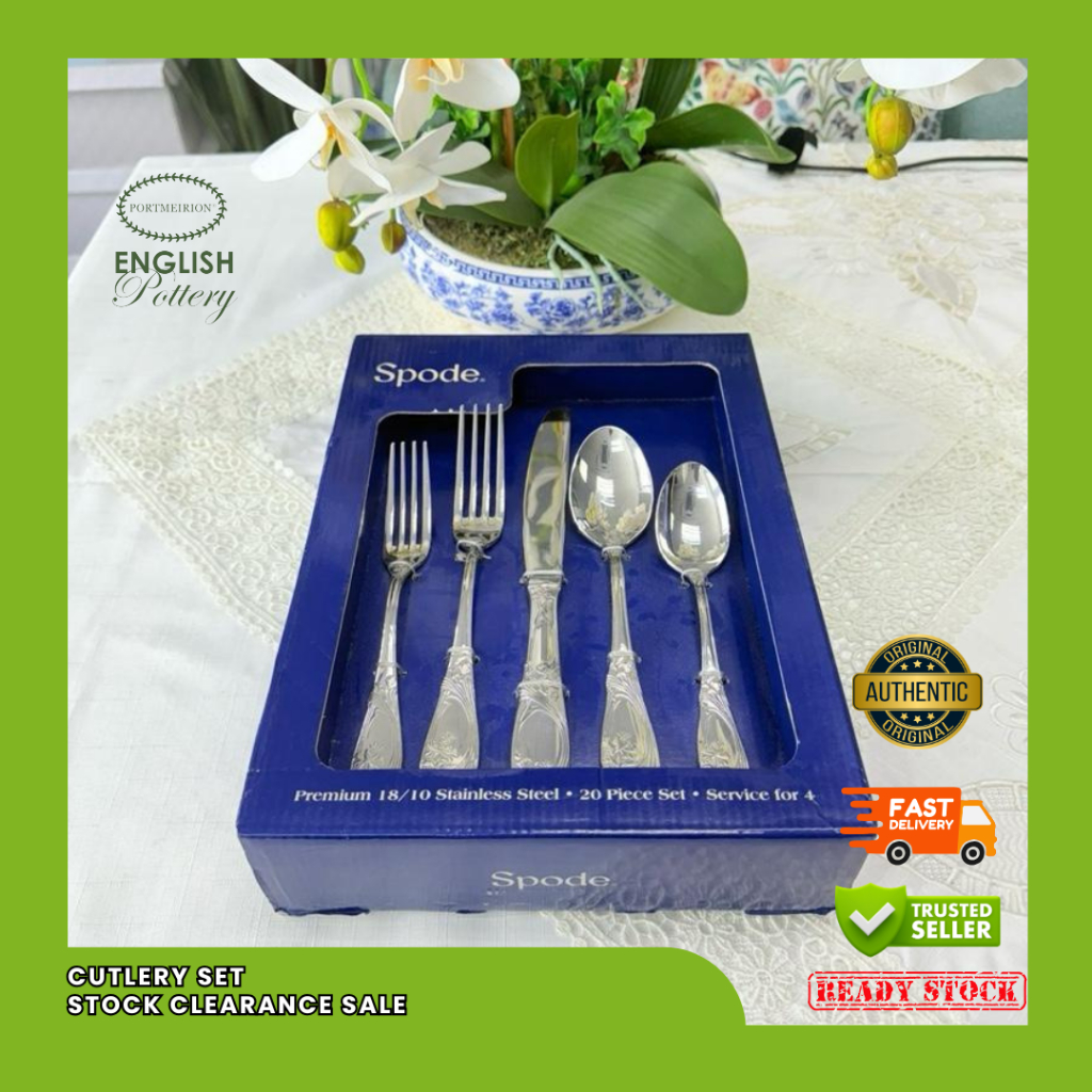 SET OF CUTLERY (Spode, Royal Albert, Pomona) | Shopee Malaysia