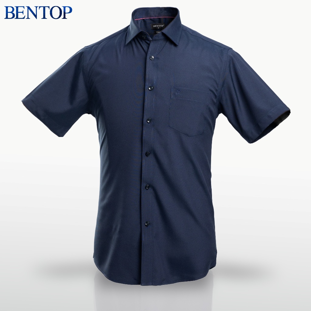 BENTOP Shirt Short Sleeve Slim Fit | Shopee Malaysia