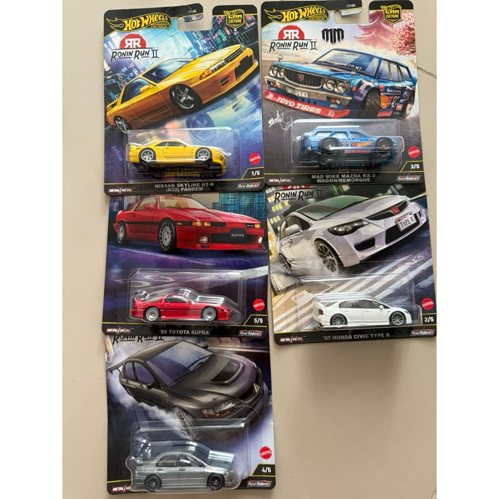 Hot Wheels Car Culture Ronin Run II Mazda RX3 Wagon Skyline GT-R (R32 ...