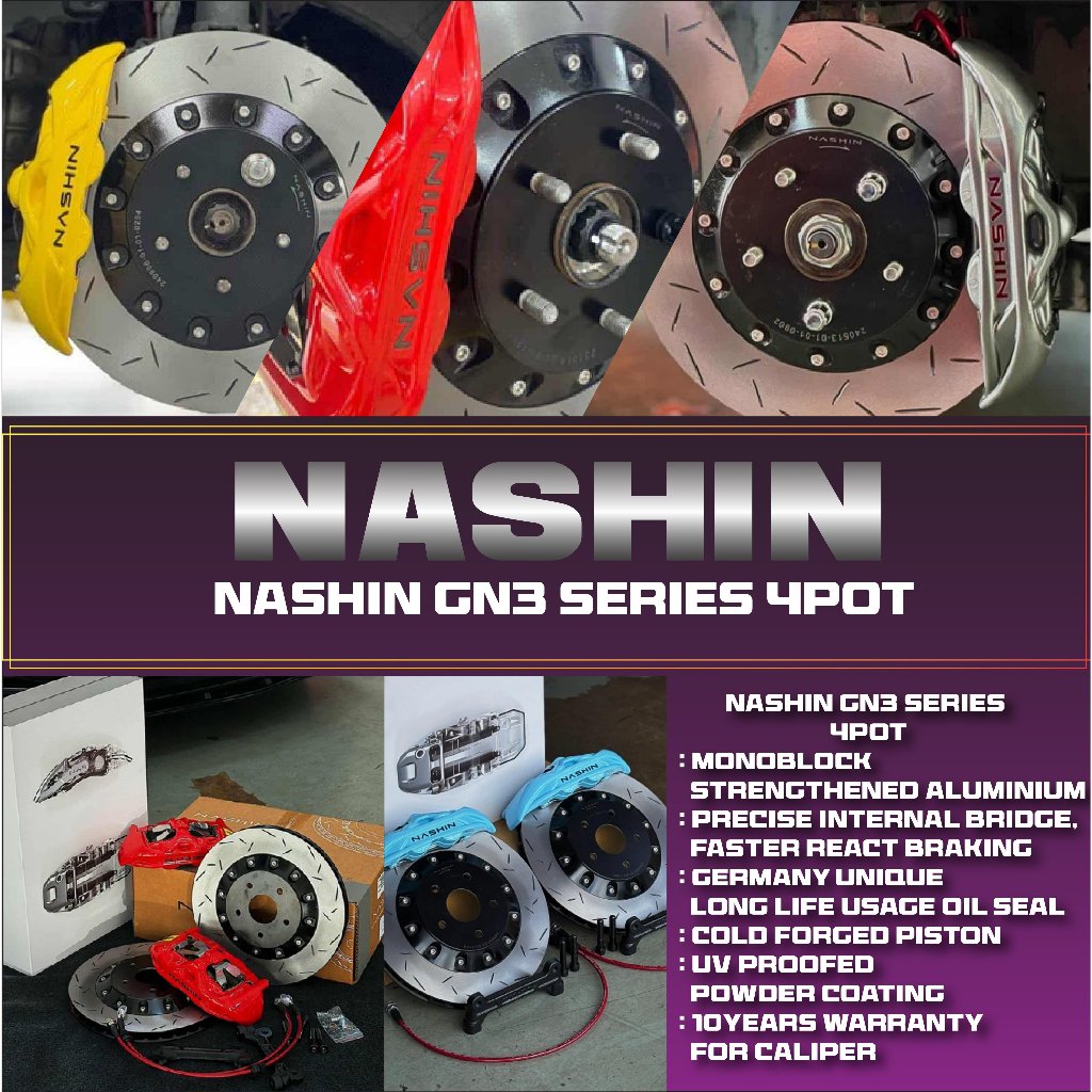 NASHIN GN3 SERIES 4 POT BRAKE KIT SET 17