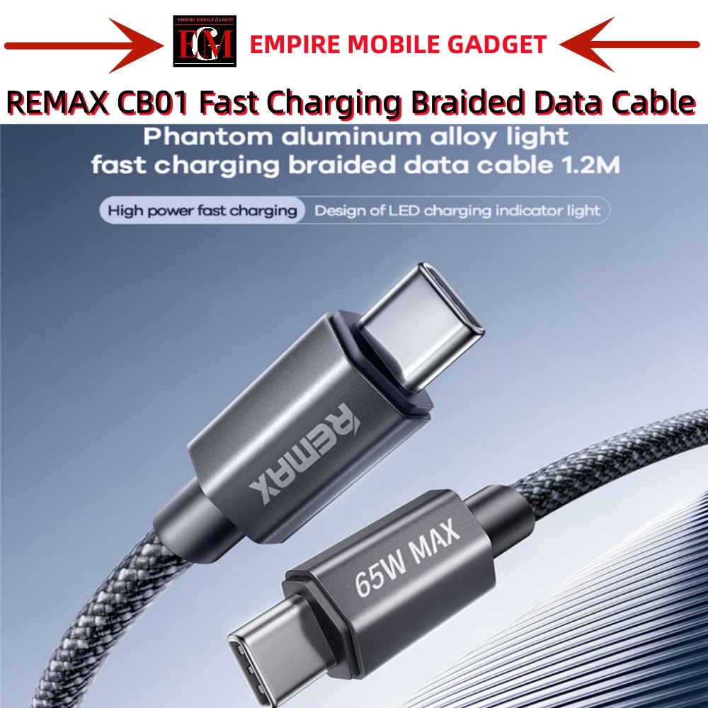 REMAX CB01 C-C (65W) / C-L (30W) / A-C (3A) / A-L (3A) FAST CHARGING ...