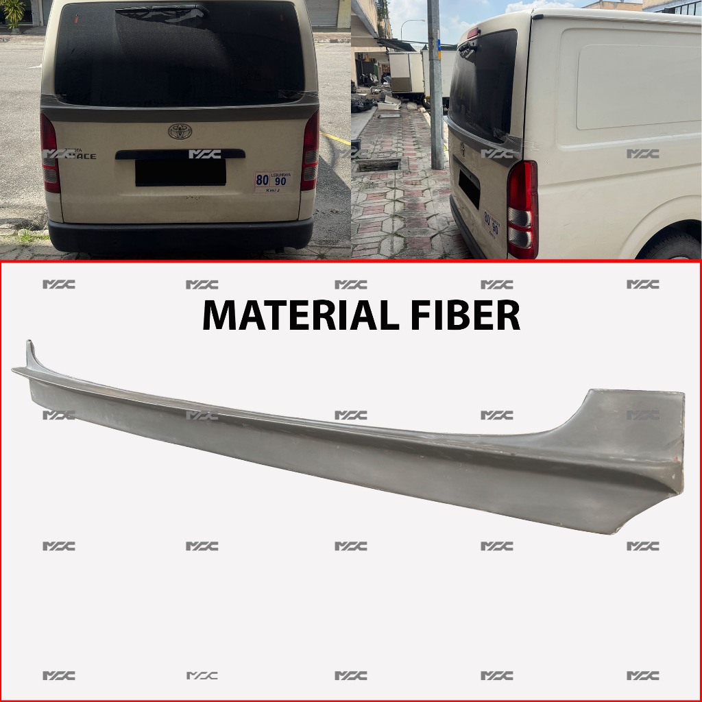 Toyota Hiace KDH200 H200 M Techno Look Center Spoiler Wing Bodykit ...