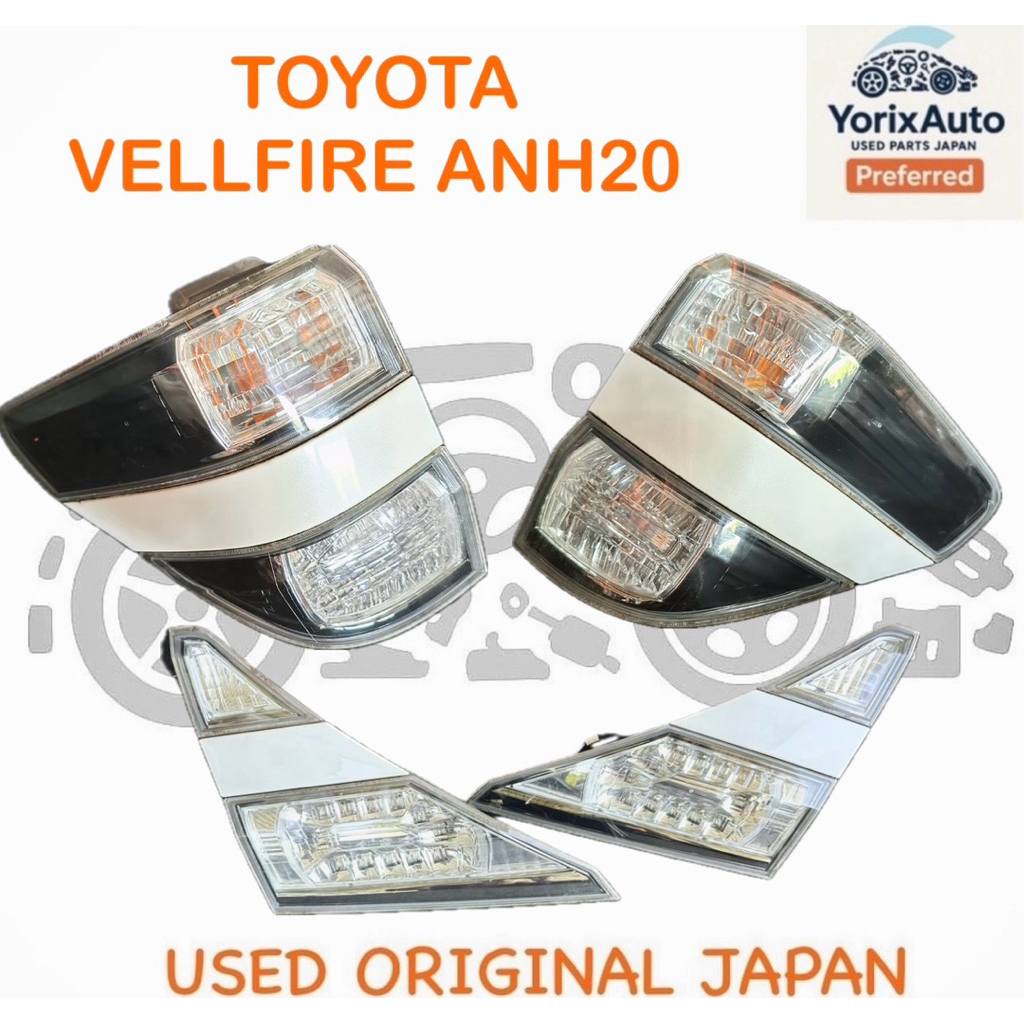 TOYOTA VELLFIRE ANH20 Tail Lamp Lampu Belakang Rear Light (USED JAPAN ...
