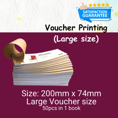 Voucher Printing / Coupon Printing / Large size Ticket / Kupon / Tiket ...
