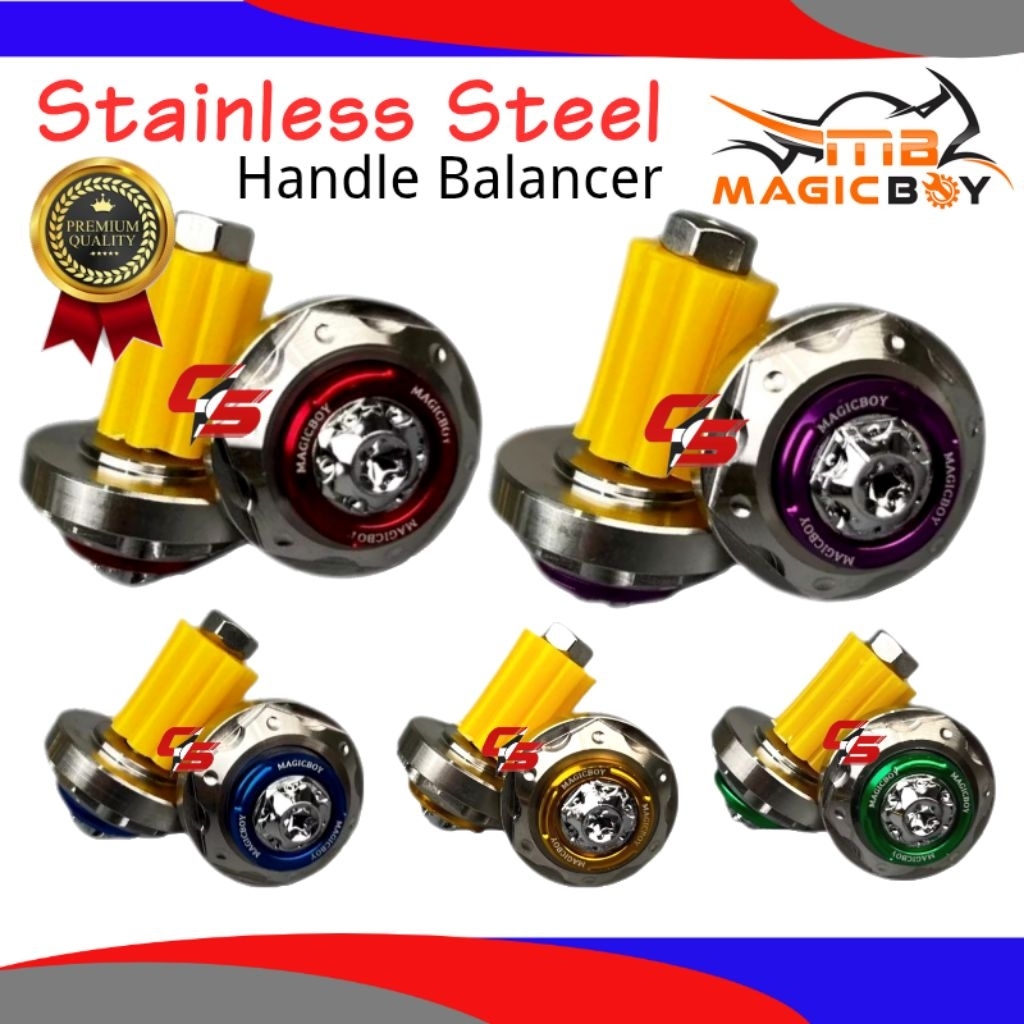 Magic Boy STAINLESS STEEL Universal Handle balancer CNC CHROME Y15 ...