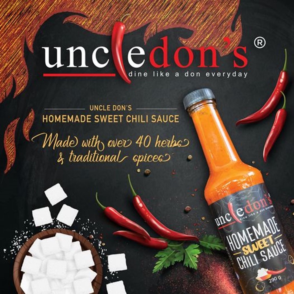 UNCLE DON'S Homemade Chili Sauce Cili Sos For Dipping, Pizza Base and ...